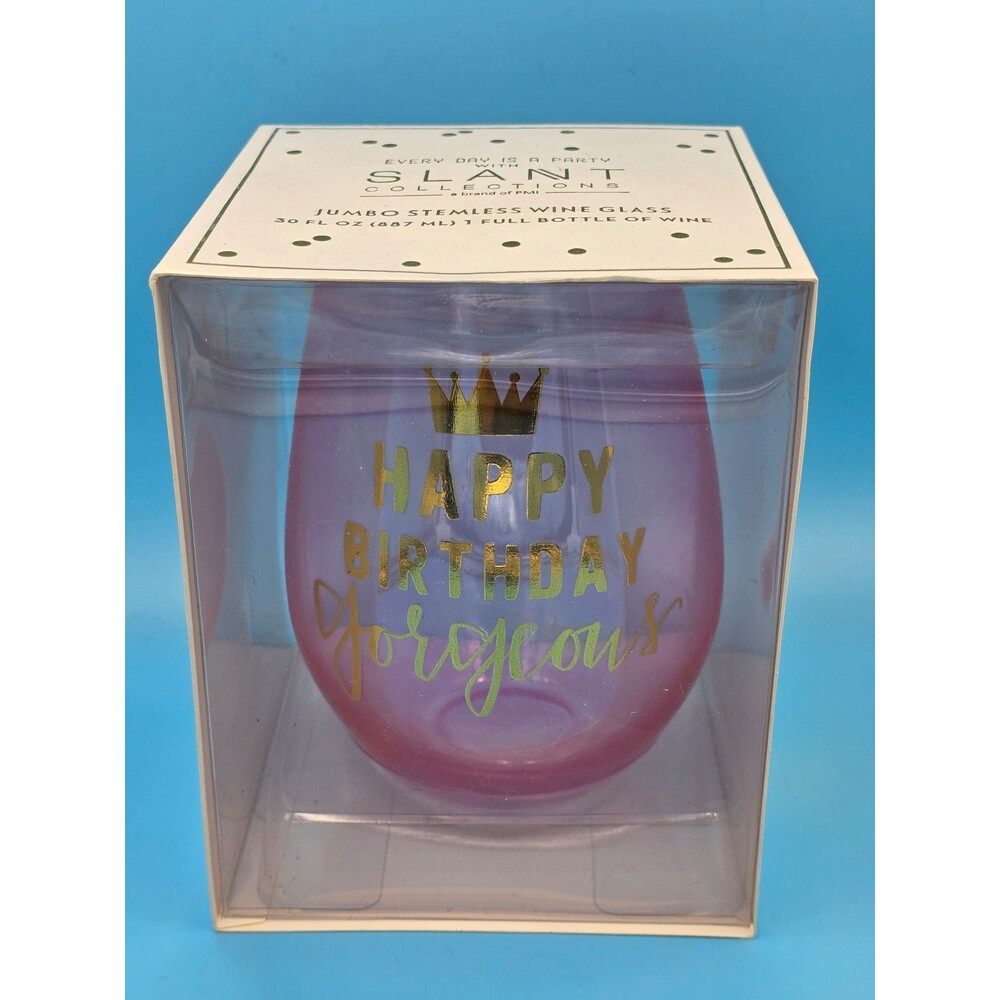 Slant Collections Jumbo Stemless Wine Glass